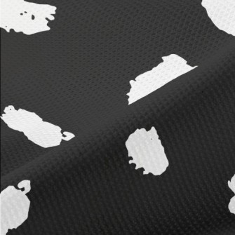 Black Dalmatian Pattern Piqué