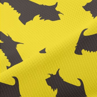Scottish Terrier Silhouette Piqué