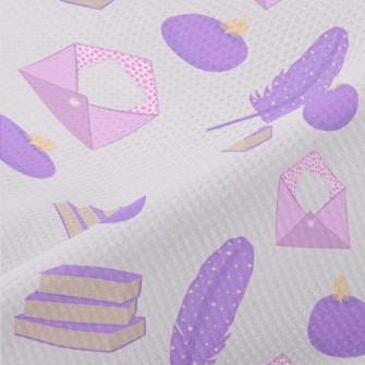 Purple Stationery Set Piqué