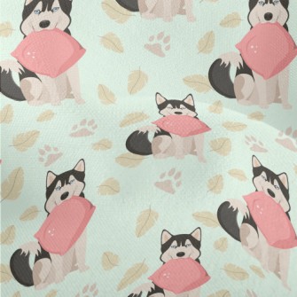 Husky Holding Pillow Lightweight Performance Linen