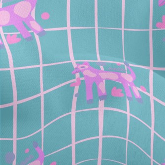 Abstract Fluorescent Dog Lightweight Performance Linen