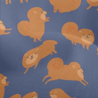 Cartoon Brown Pomeranian Lightweight Performance Linen