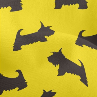 Scottish Terrier Silhouette Lightweight Performance Linen