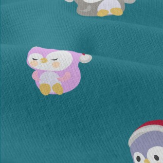 Colorful Christmas Penguin Modern Jersey