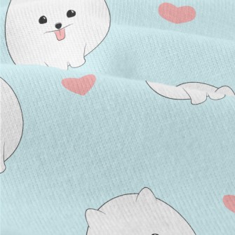 Cute White Pomeranian Modern Jersey