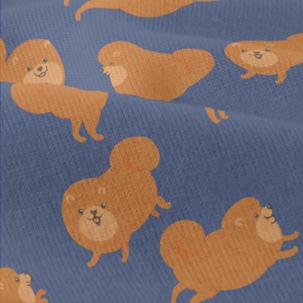 Cartoon Brown Pomeranian Modern Jersey