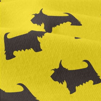 Scottish Terrier Silhouette Modern Jersey