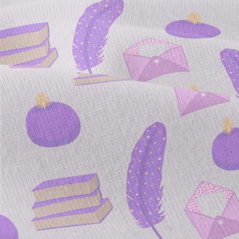 Purple Stationery Set Modern Jersey