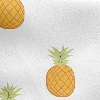 Cartoon Pineapple Jersey Backed Fleece