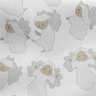 Cartoon Kind Angel Jersey Backed Fleece