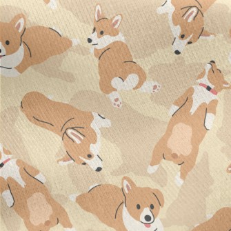Happy Pet Corgi Jersey Backed Fleece