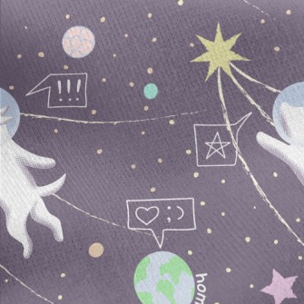 Space Dog Comes Home Jersey Backed Fleece