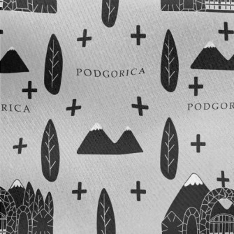 Podgorica Landmarks Jersey Backed Fleece