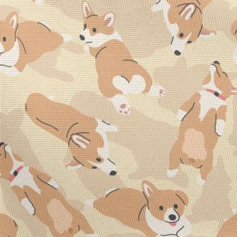 Happy Pet Corgi Pongee