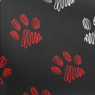 Hand Drawn Abstract Dog Paw Pr Pongee