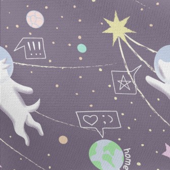 Space Dog Comes Home Pongee