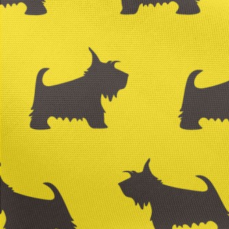 Scottish Terrier Silhouette Pongee