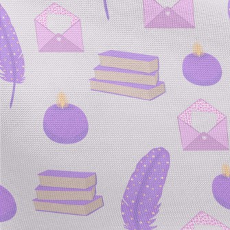 Purple Stationery Set Pongee