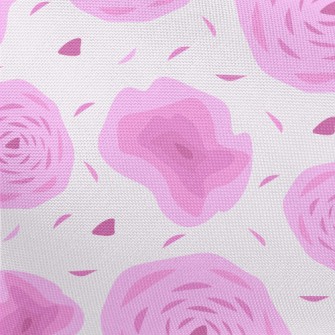 Abstract Rose Pattern Pongee