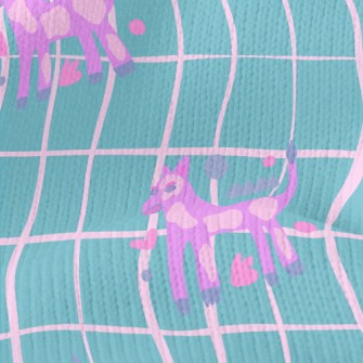 Abstract Fluorescent Dog Stretch Jersey