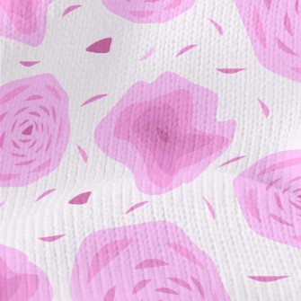 Abstract Rose Pattern Stretch Jersey