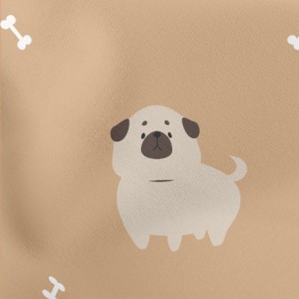 Cute Puppy Baby Lightweight Cotton Poplin