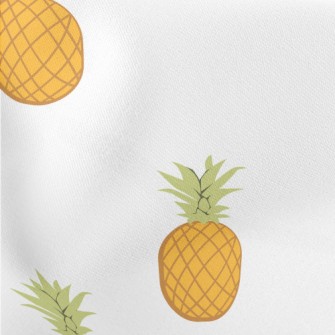 Cartoon Pineapple Lightweight Cotton Poplin