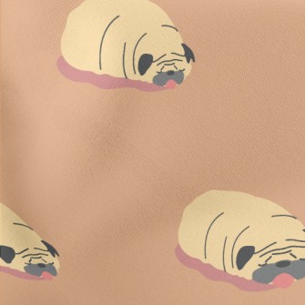 Sleeping Pug Lightweight Cotton Poplin