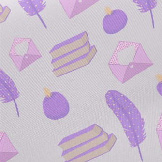 Purple Stationery Set Midweight Cotton Poplin