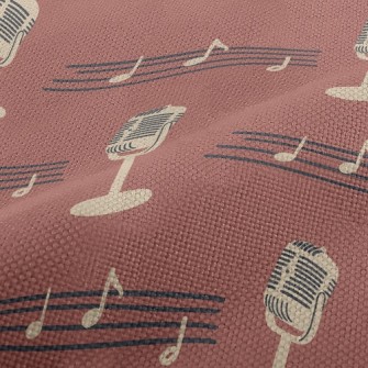 Stylish Music Microphone Performance Linen