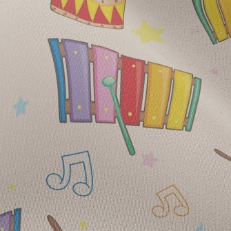 Xylophone And Colorful Drums Chiffon