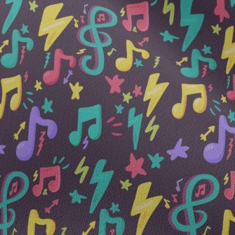 Colorful Fluorescent Notes Chiffon