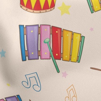 Xylophone And Colorful Drums Stretch Ponte