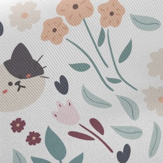 Big-headed Cat Visiting The Ga Twill