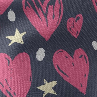 Graffiti Style Hearts Waterproof Canvas