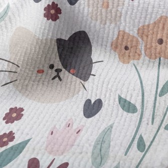 Big-headed Cat Visiting The Ga Terry