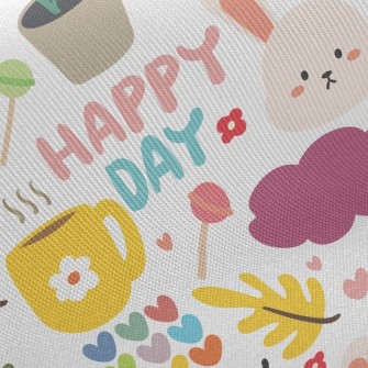 Rabbit Happy Day Twill