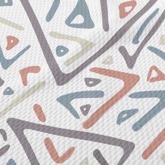 Colorful Multi-color Boomerang Birdseye Piqué