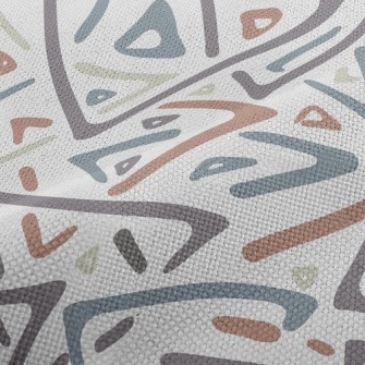 Colorful Multi-color Boomerang Performance Linen