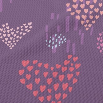 Small Hearts Gather Big Hearts Birdseye Piqué
