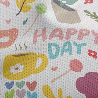 Rabbit Happy Day Athletic Mesh Flat Back