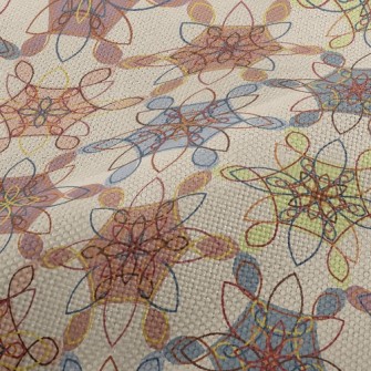 Neatly Arranged Flowers Performance Linen
