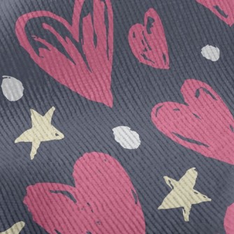 Graffiti Style Hearts Standard Corduroy