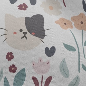 Big-headed Cat Visiting The Ga Chiffon