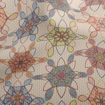 Neatly Arranged Flowers Athletic Mesh Flat Back
