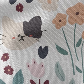 Big-headed Cat Visiting The Ga Waterproof Canvas