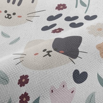 Big-headed Cat Visiting The Ga Performance Linen