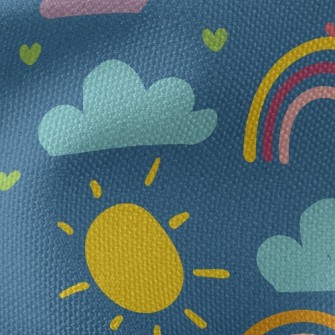 Big Sun Little Rainbow Waterproof Canvas