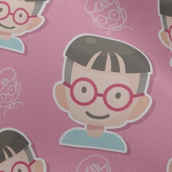 Little Melon Boy With Glasses Chiffon