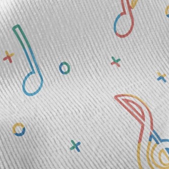 Colorful And Lively Notes Standard Corduroy